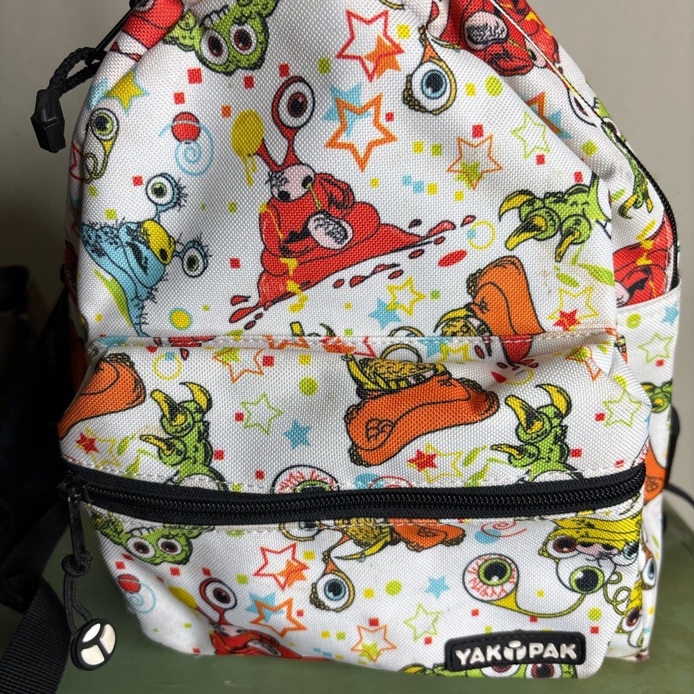 Yak Pak Kids Backpack with Colorful Patterns - Picture 3 of 6